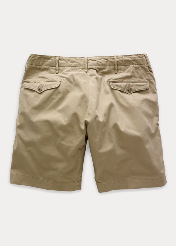 Men's Ralph Lauren Cotton Officer's Chino Shorts | 280196AIZ